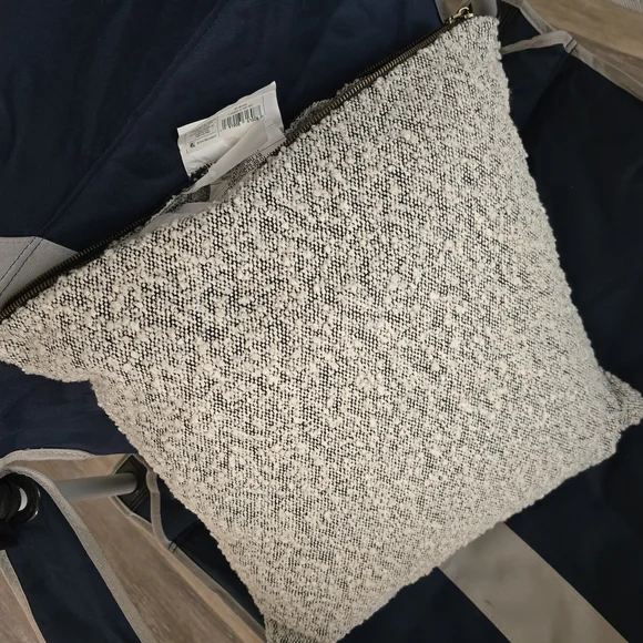 Free Shipping, Target. Cream/Black Textured Pillow - Picture 4 of 5